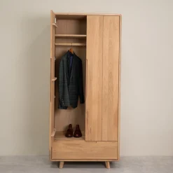 Armoire 2 portes en bois massif Suède - VESKOR