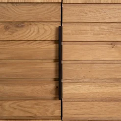 Armoire 2 portes en bois massif de chêne Runa - NordicStory