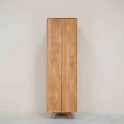 Armoire 2 portes en bois massif de chêne Genève - NordicStory