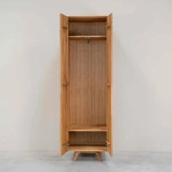 Armoire 2 portes en bois massif de chêne Genève - NordicStory