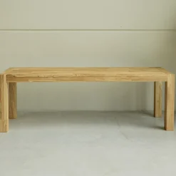 Banc rustique en bois massif de chêne Provence - NordicStory
