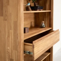 Bibliothèque en bois massif de chêne Elsa 2 - NordicStory