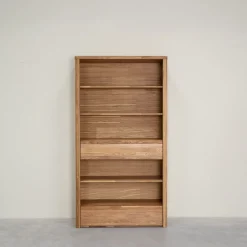 Bibliothèque en bois massif de chêne Elsa 2 - NordicStory