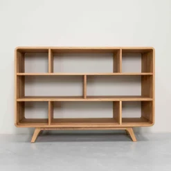 Bibliothèque en bois massif de chêne Genève 1 - NordicStory