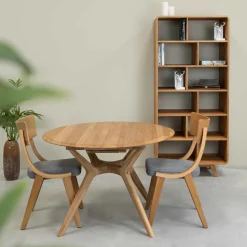 Bibliothèque en bois massif de chêne Genève 2 - NordicStory