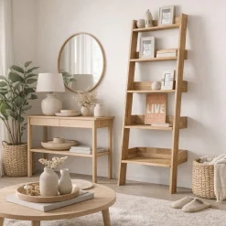 Bibliothèque en bois massif de chêne Escandi Atelier- NordicStory