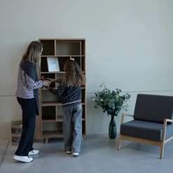 Bibliothèque en bois massif Suède 1 – VESKOR