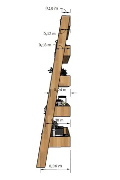 Bibliothèque en bois massif de chêne Escandi - NordicStory