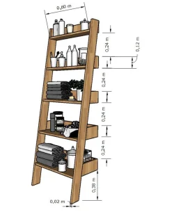 Bibliothèque en bois massif de chêne Escandi - NordicStory