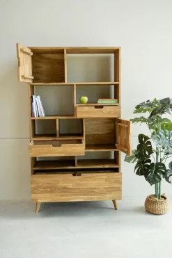 Bibliothèque en bois massif de chêne Escandi 3 - NordicStory