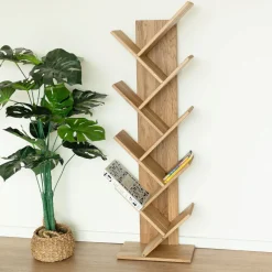 Bibliothèque sur pied en bois massif de chêne Bergen - VESKOR