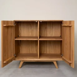 Buffet 2 portes en bois massif de chêne Genève 2 - NordicStory