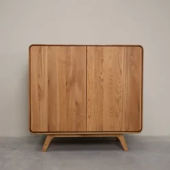 Buffet 2 portes en bois massif de chêne Genève 2 - NordicStory