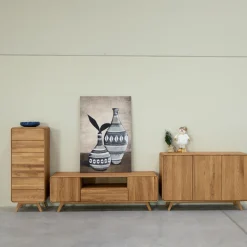 Buffet 3 portes en bois massif de chêne Genève 2 - NordicStory