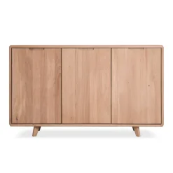 Buffet commode 3 portes en bois massif Suède 3 – VESKOR