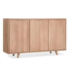 Buffet commode 3 portes en bois massif Suède 3 – VESKOR