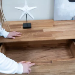 Buffet commode en bois massif de chêne Escandi 4 - NordicStory