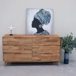 Buffet commode en bois massif de chêne Escandi 4 - NordicStory