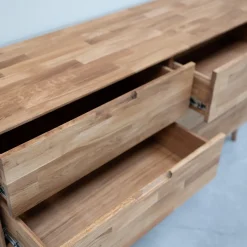 Buffet commode en bois massif de chêne Escandi 4 - NordicStory