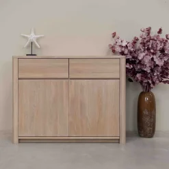 Buffet commode en bois massif de chêne Elsa 2 - NordicStory