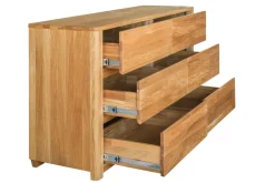 Buffet commode en bois massif de chêne Elsa 6 - NordicStory
