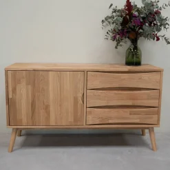 Buffet commode en bois massif de chêne Malmo 1 – VESKOR