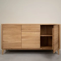 Buffet commode en bois massif de chêne Oxford 3.2.3 - NordicStory