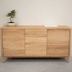 Buffet commode en bois massif de chêne Oxford 3.2.3 - NordicStory