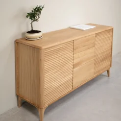 Buffet commode en bois massif de chêne Oxford 3.2.3 - NordicStory
