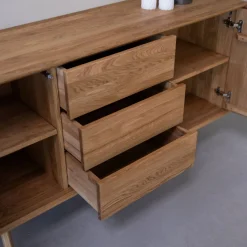 Buffet commode en bois massif de chêne Kodama 3 - VESKOR