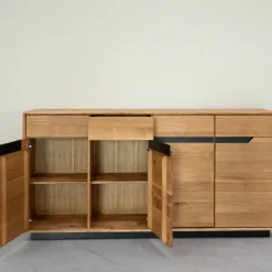 Buffet en bois massif de chêne Bremen - NordicStory
