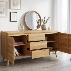 Buffet en bois massif de chêne Milan 3 - NordicStory