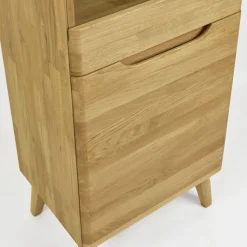 Buffet vitrine en bois massif de chêne Milan 1 - NordicStory
