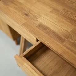 Bureau console en bois massif de chêne Einstein II - NordicStory