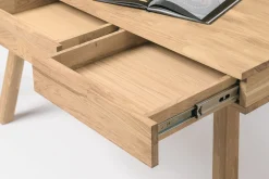 Bureau console en bois massif de chêne Einstein II - NordicStory