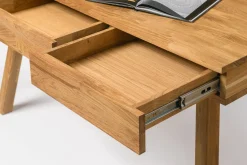Bureau console en bois massif de chêne Einstein I - NordicStory