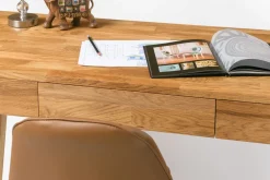 Bureau console en bois massif de chêne Einstein I - NordicStory