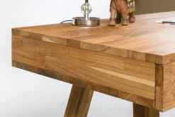 Bureau console en bois massif de chêne Einstein I - NordicStory
