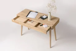 Bureau console en bois massif de chêne Escandi - NordicStory