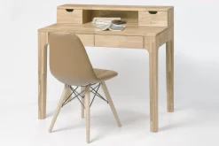 Bureau console en bois massif de chêne Axel II – NordicStory