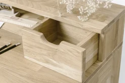 Bureau console en bois massif de chêne Axel II – NordicStory