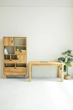 Bureau console en bois massif de chêne Royal - NordicStory