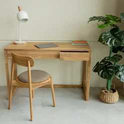 Bureau console en bois massif de chêne Danemark - NordicStory