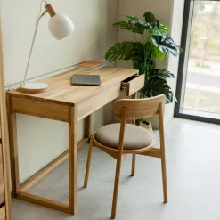 Bureau console en bois massif de chêne Danemark - NordicStory