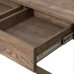Bureau console en bois massif de chêne Danemark - NordicStory