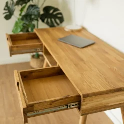 Bureau console en bois massif de chêne Escandi 5 - NordicStory