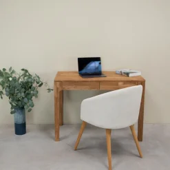 Bureau console en bois massif de chêne Axel I - NordicStory
