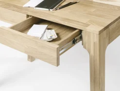 Bureau console en bois massif de chêne Axel I - NordicStory