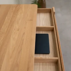 Bureau console en bois massif de chêne Escandi Atelier – NordicStory