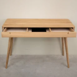 Bureau console en bois massif de chêne Escandi Atelier – NordicStory